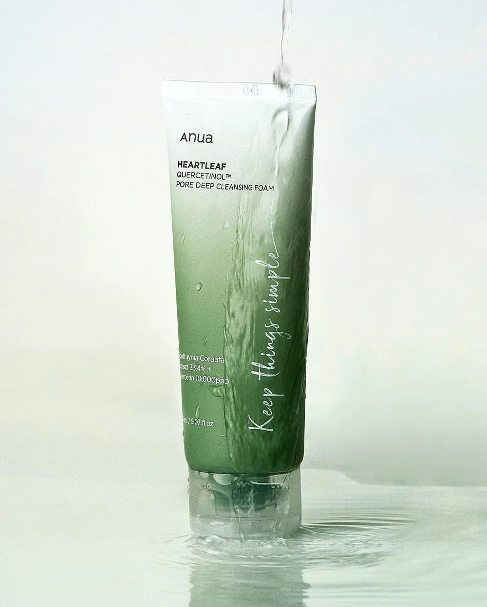 ANUA - HEARTLEAF QUERCETINOL CLEANSING FOAM 150ml