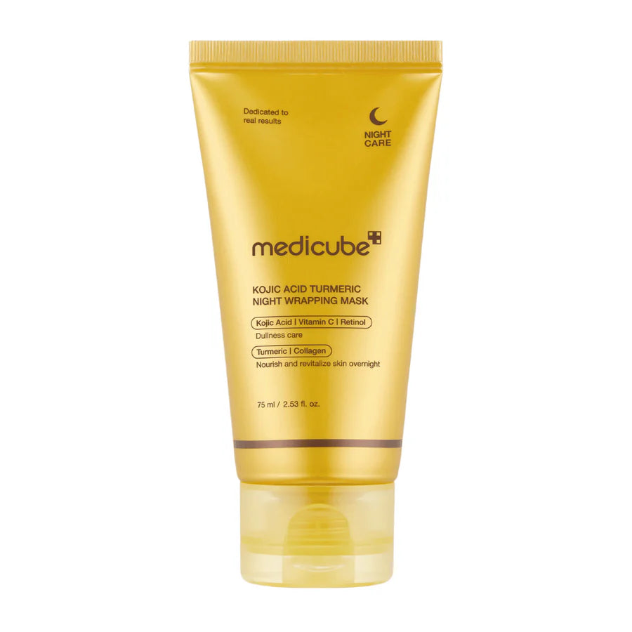 MEDICUBE - KOJIC ACID TURMERIC NIGHT WRAPPING MASK 75ML
