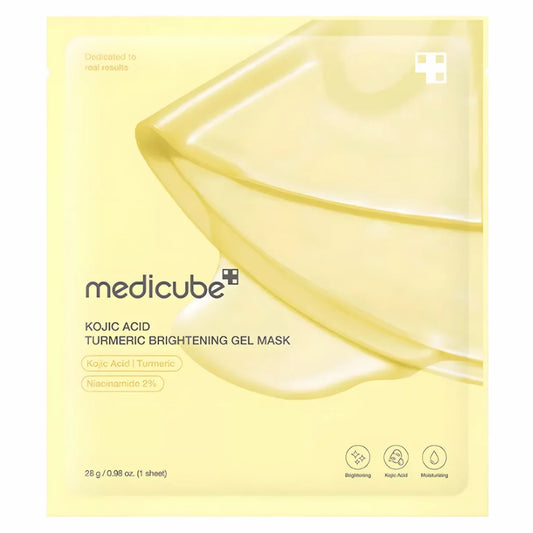 MEDICUBE - KOJIC ACID TURMERIC BRIGHTENING GEL MASK 4ea